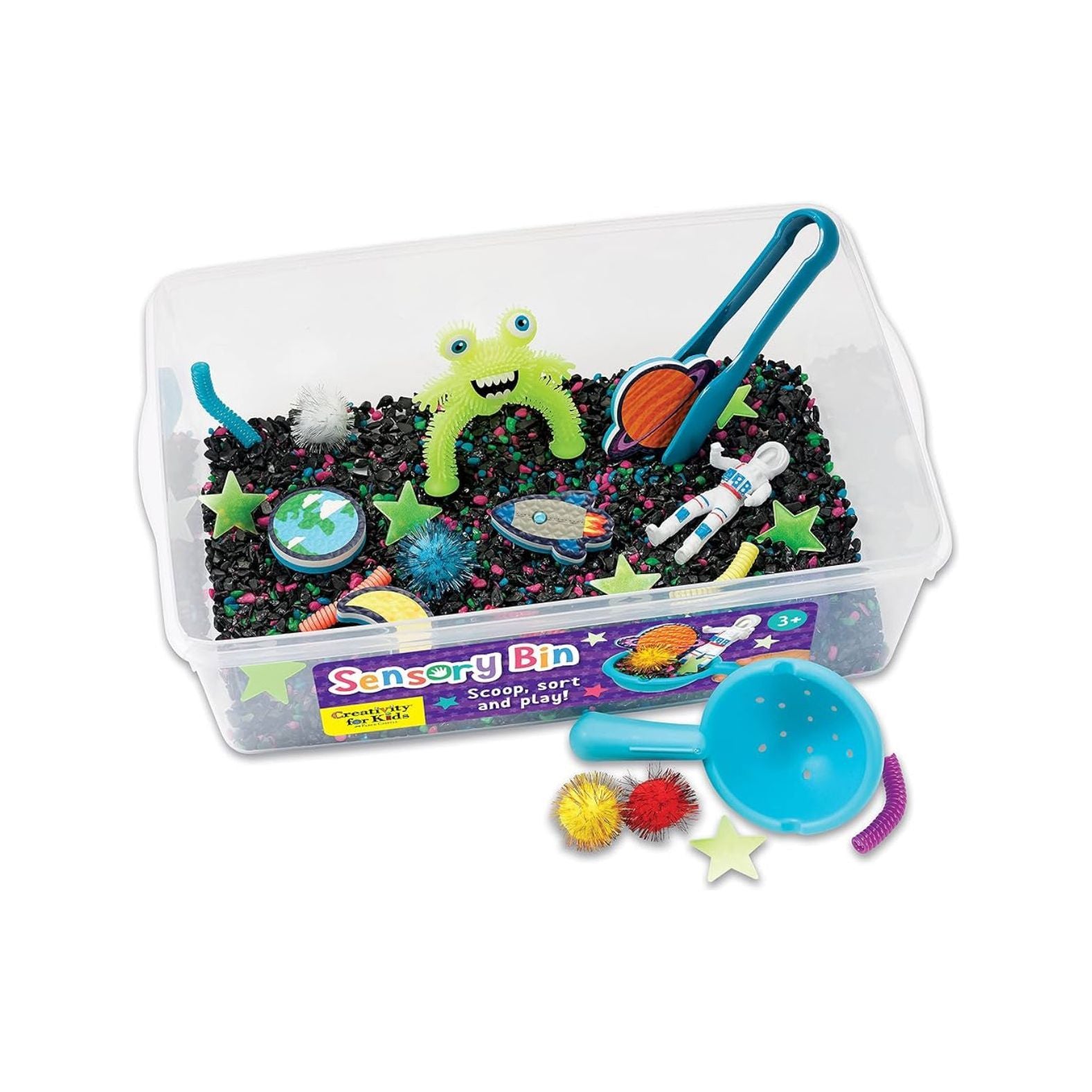Creativity for Kids: Outer Space Sensory Activity Bin