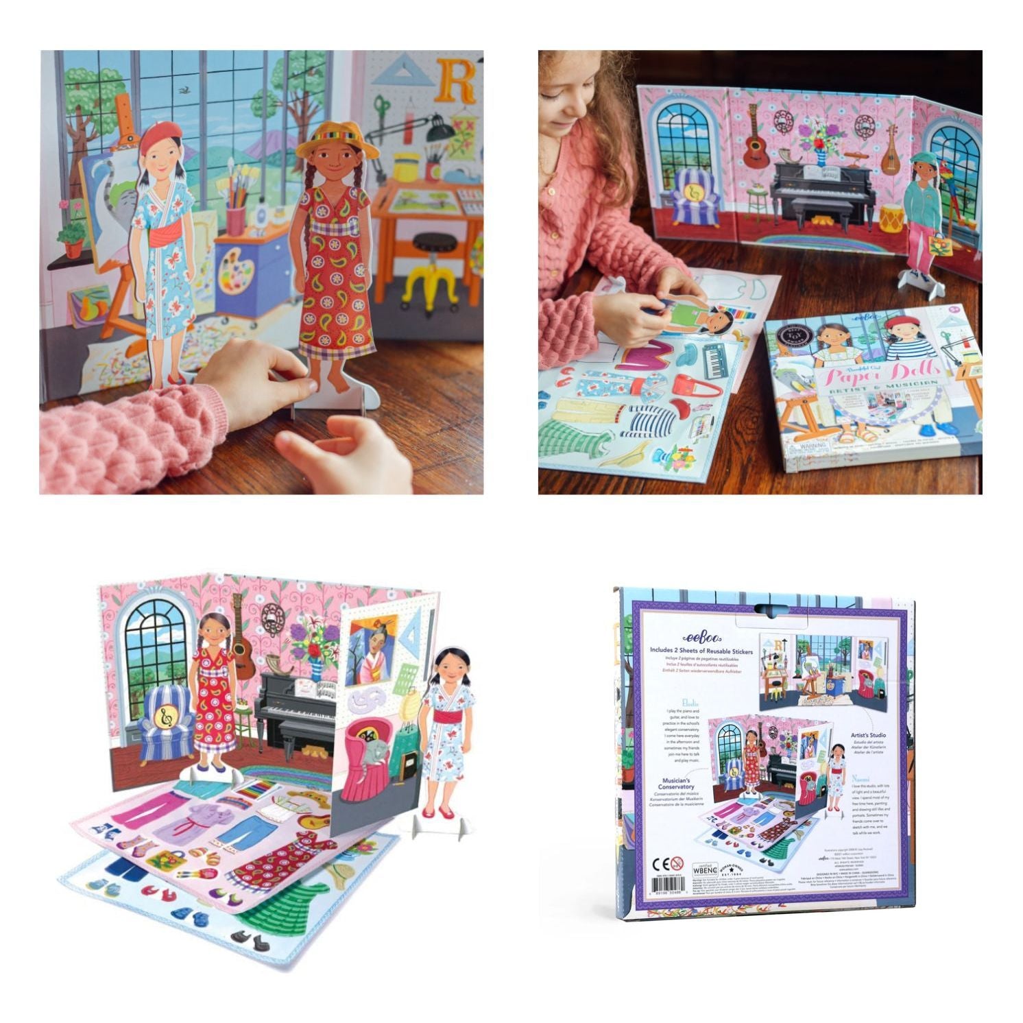 Eeboo Paper Dolls Artist & Musician