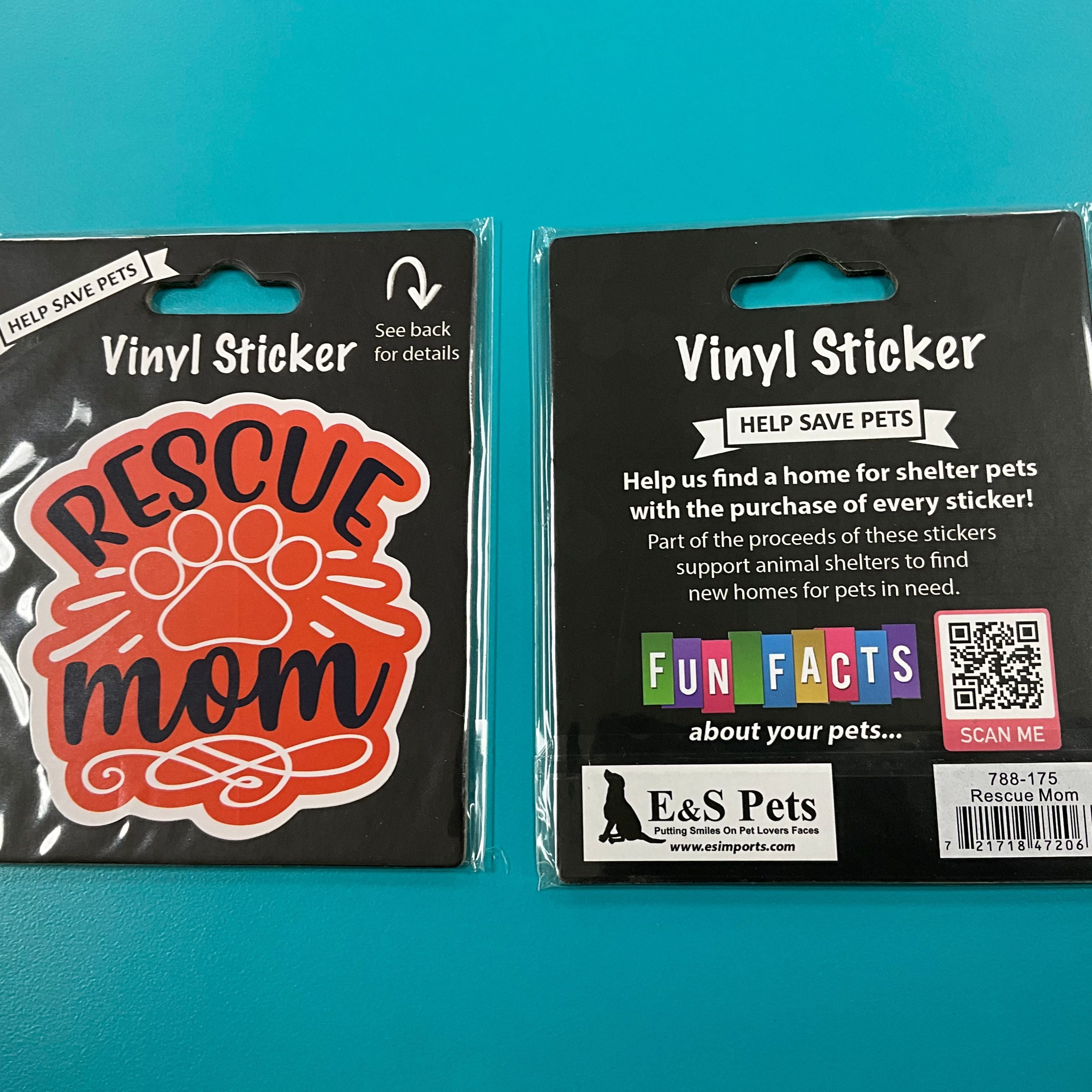 Vinyl Sticker: Rescue Mom