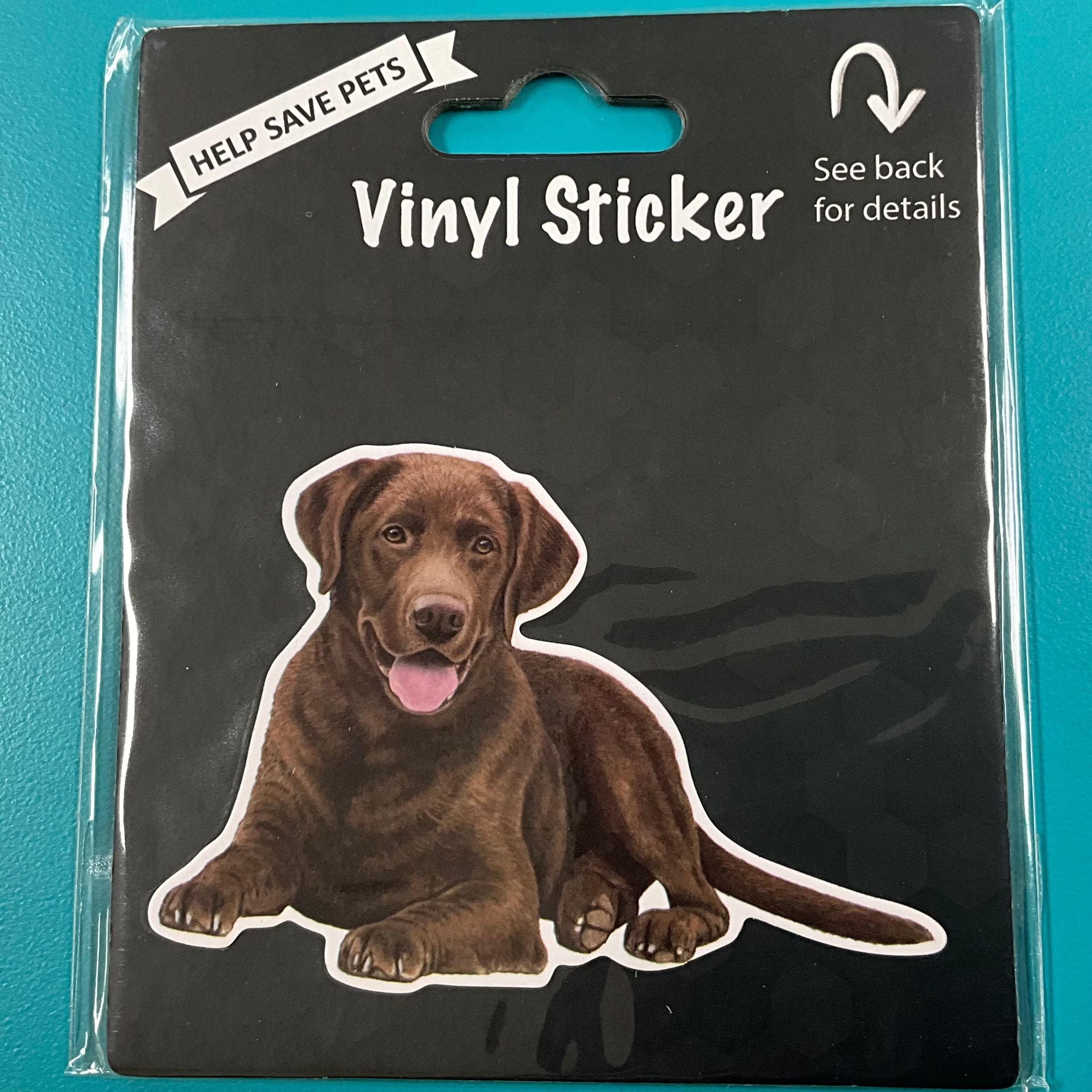 Vinyl Sticker: Labrador, Chocolate