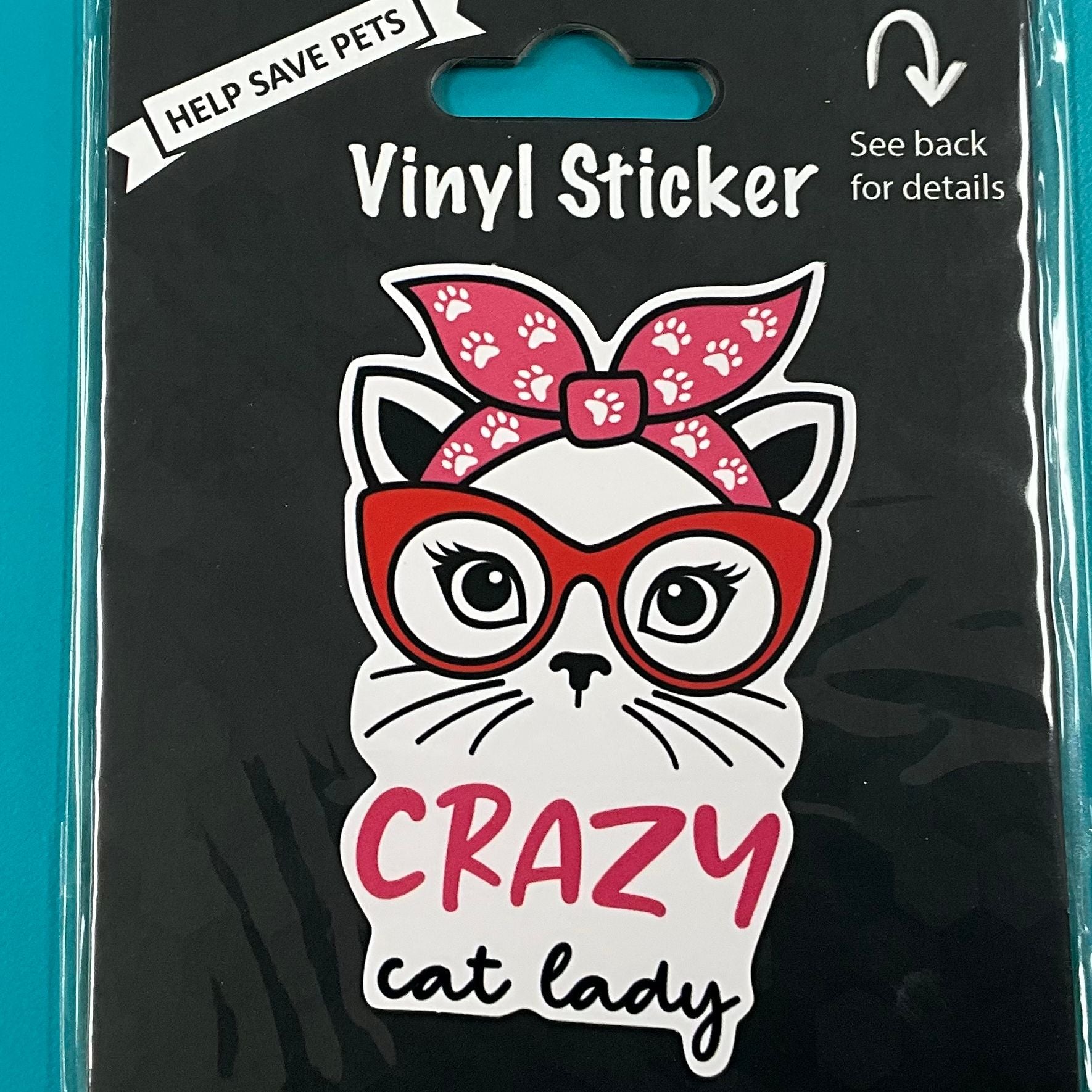 Vinyl Sticker: Crazy Cat Lady