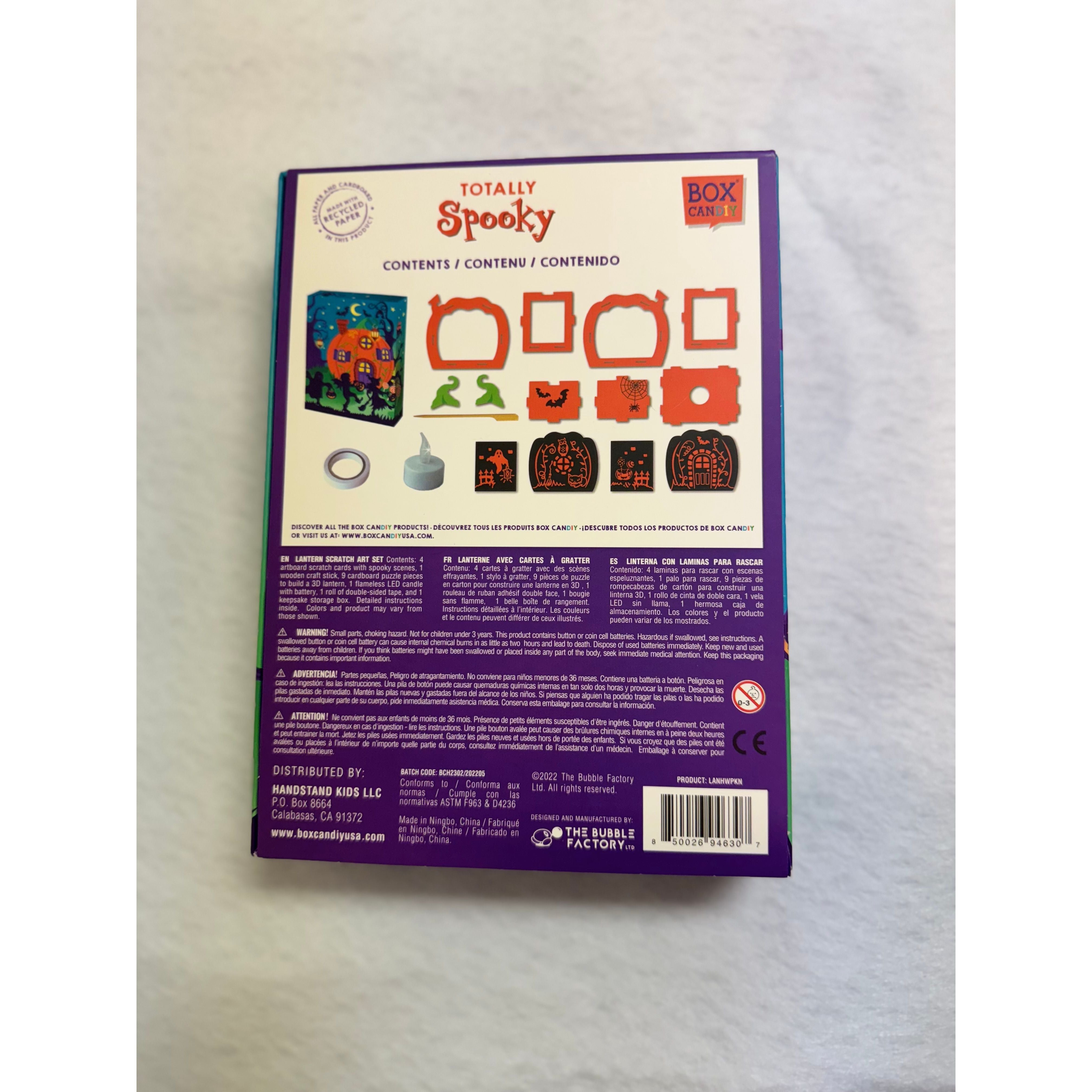 Totally Spooky Pumpkin Lantern Scratch Art Set