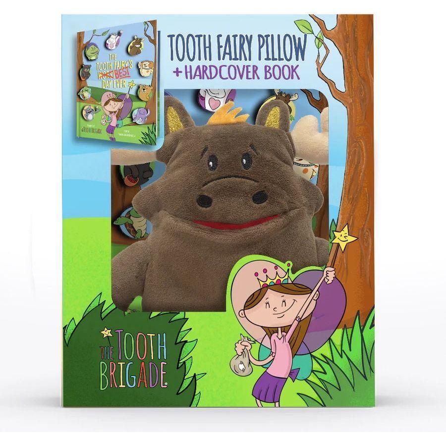 Twigs Moose Tooth Fairy Pillow and Book