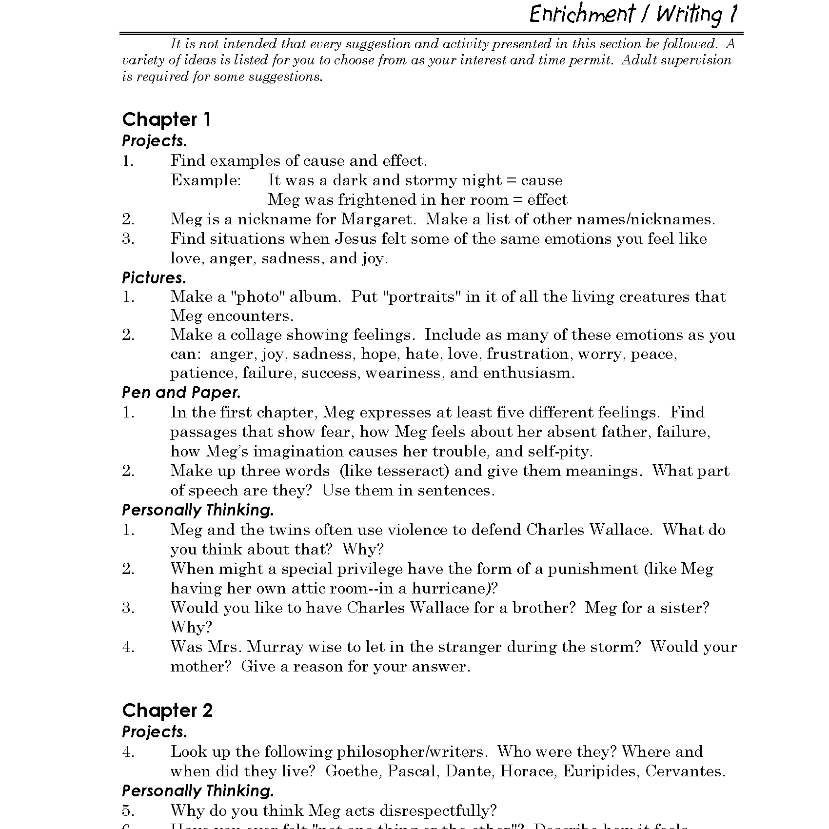 A Wrinkle in Time Discovery Guide