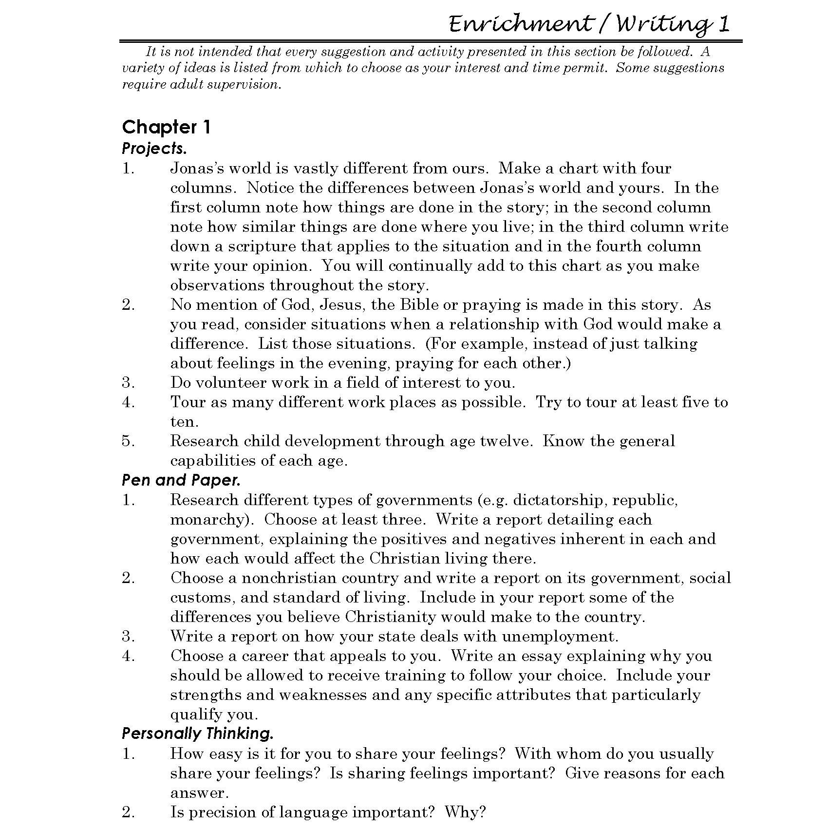 The Giver Discovery Guide