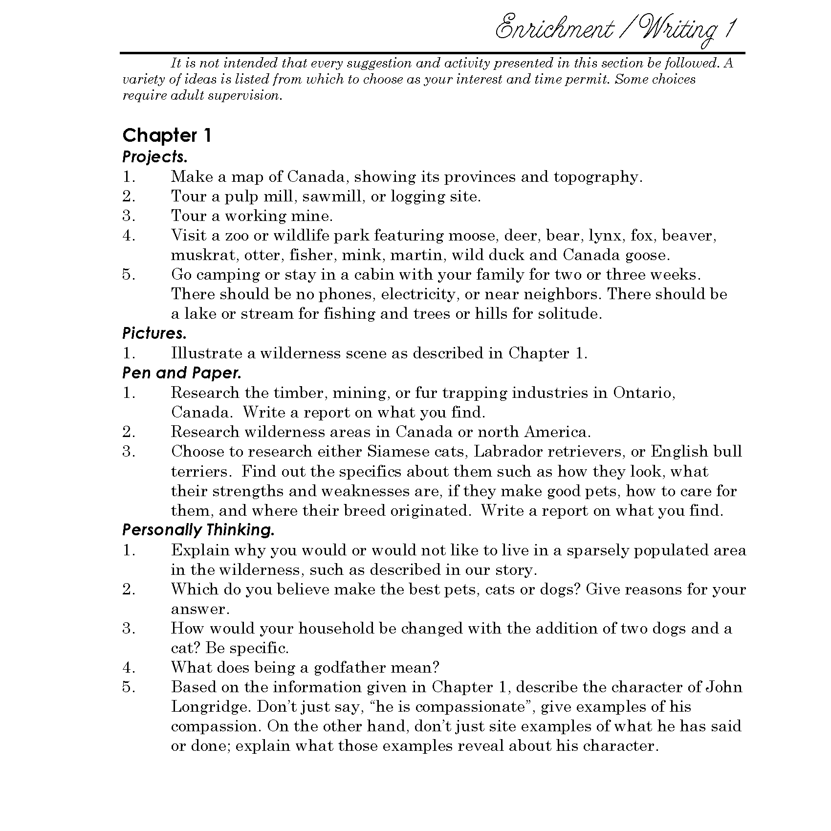 The Incredible Journey Discovery Guide