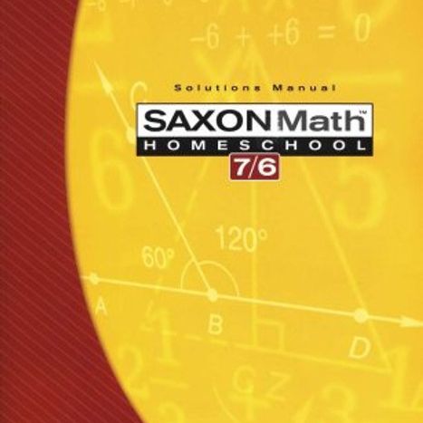 Saxon Math 7/6 Solutions Manual