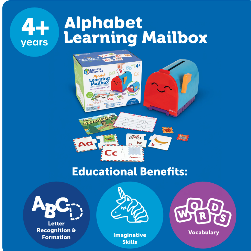 Alphabet Learning Mailbox