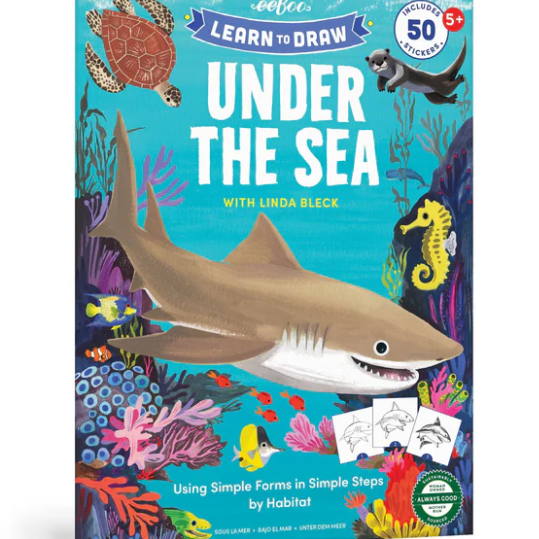 Learn to Draw Under the Sea with Stickers