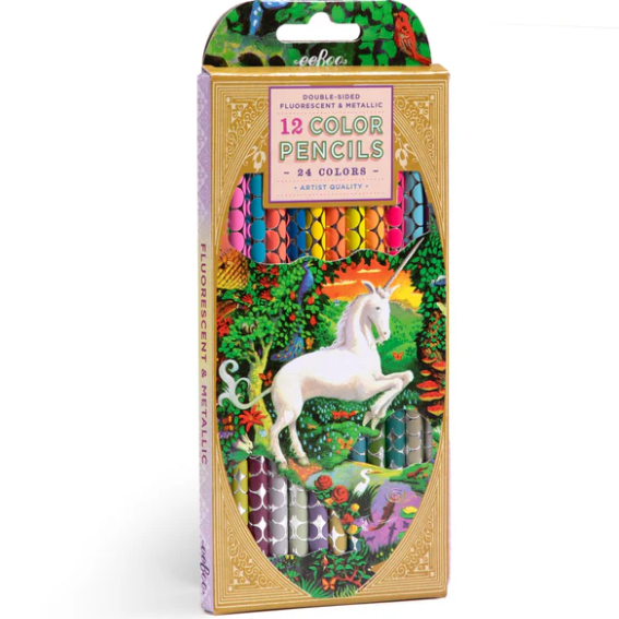 Unicorn Garden 12 Double Color Pencils