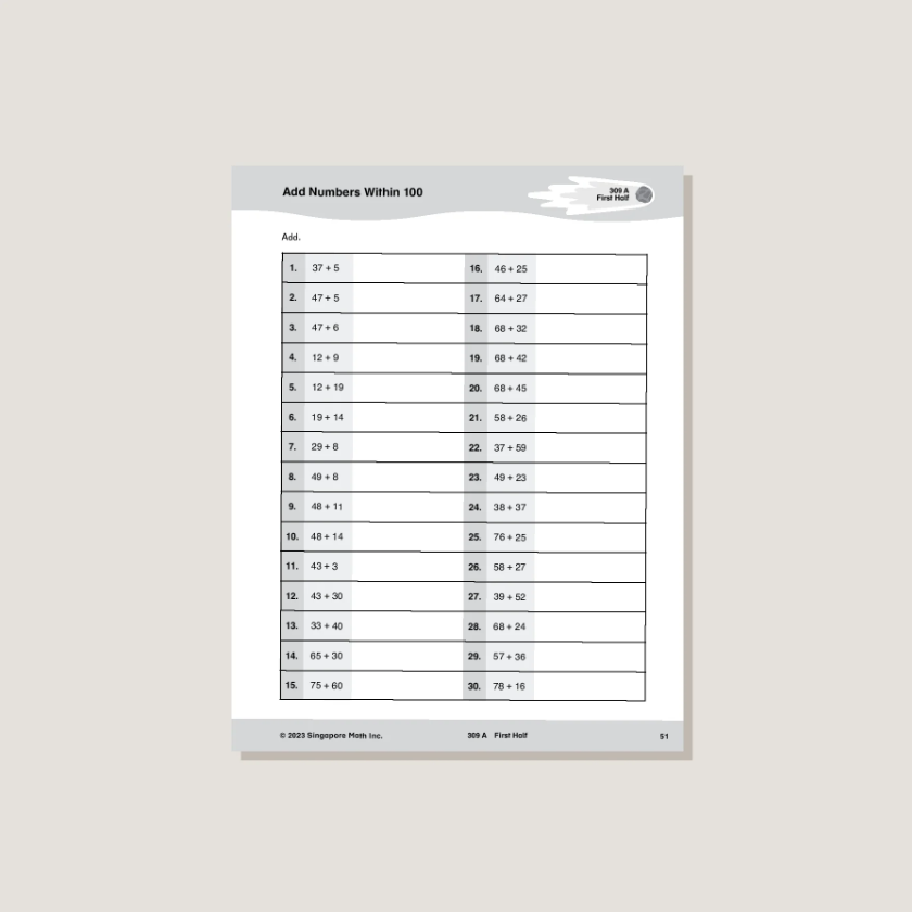 Singapore Math Sprints 3