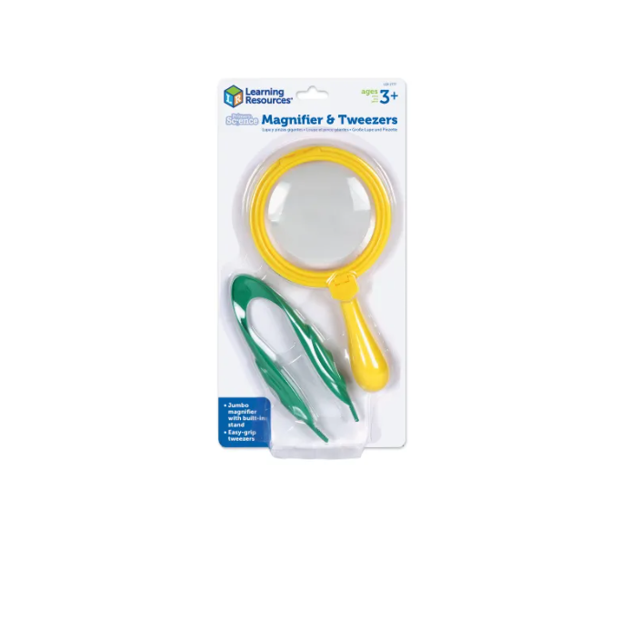 Primary Science Magnifier & Tweezers