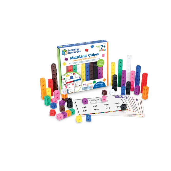 Mathlink Cubes Elementary Math Activity Set