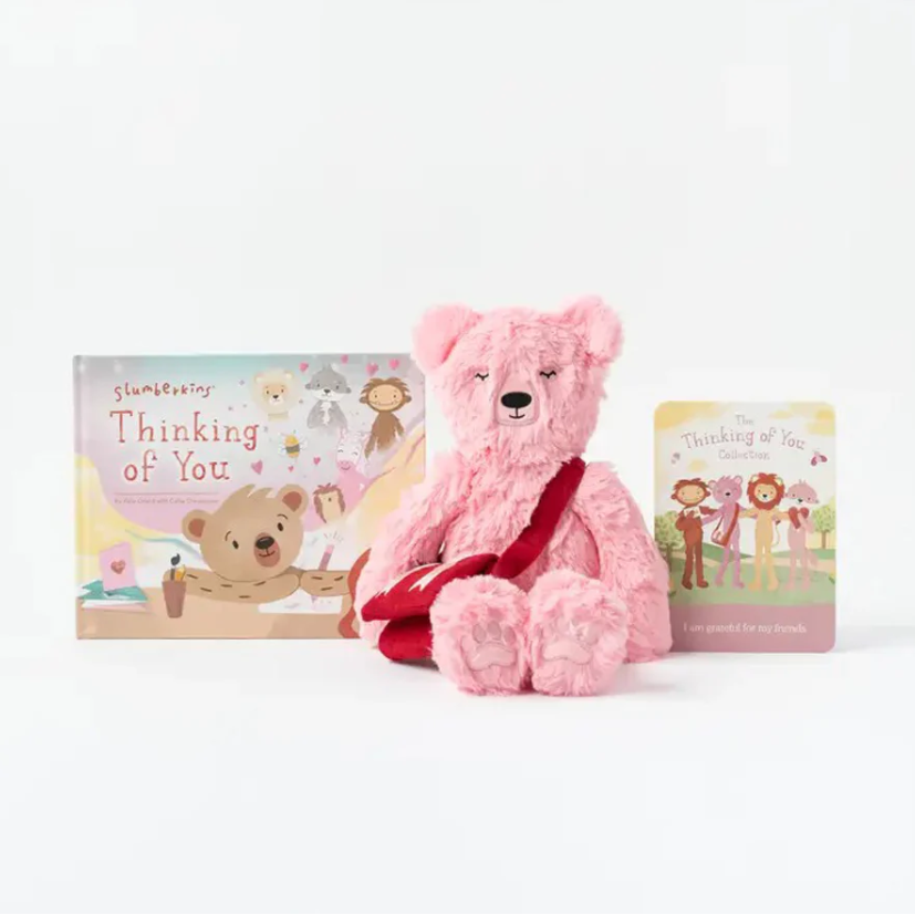 Slumberkins Peony Honey Bear Kin with Mail Bag and Book