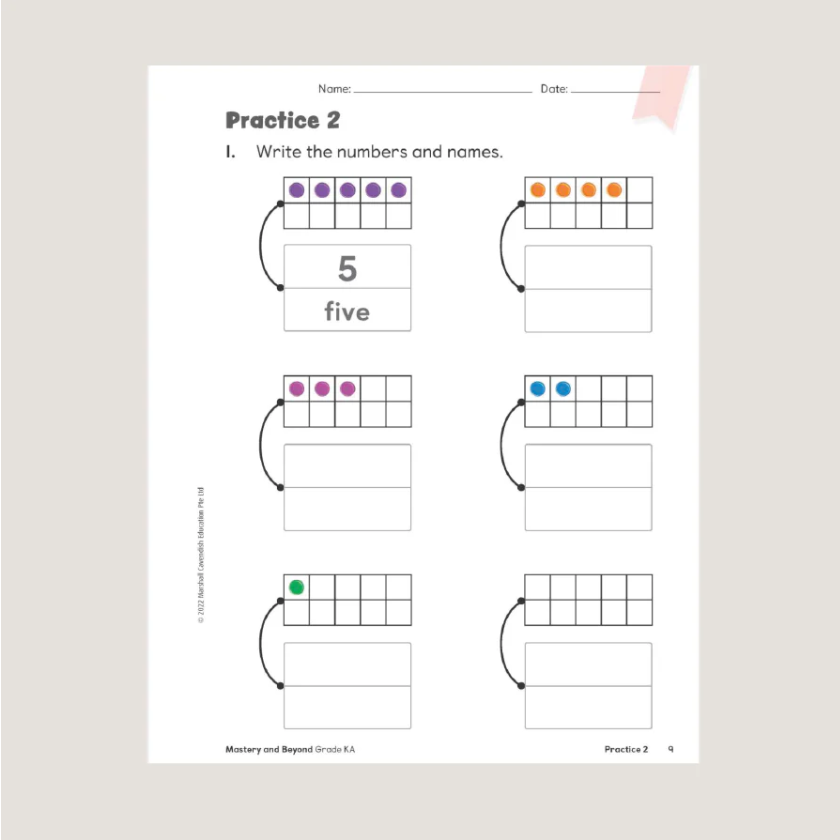 Primary Mathematics Mastery and Beyond KA (2022 Edition) Workbook