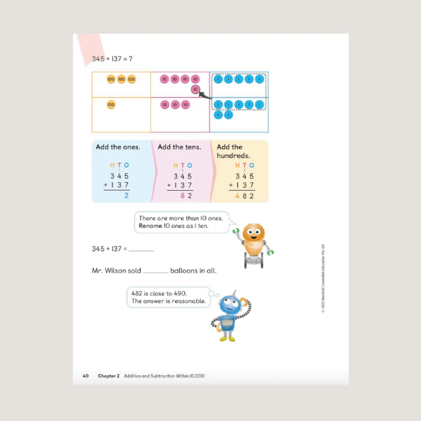 Primary Mathematics Student Book 3A (2022 Edition) Workbook