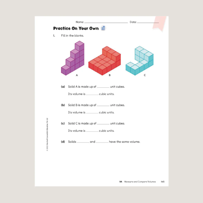 Primary Mathematics Student Book 5B (2022 Edition) Workbook