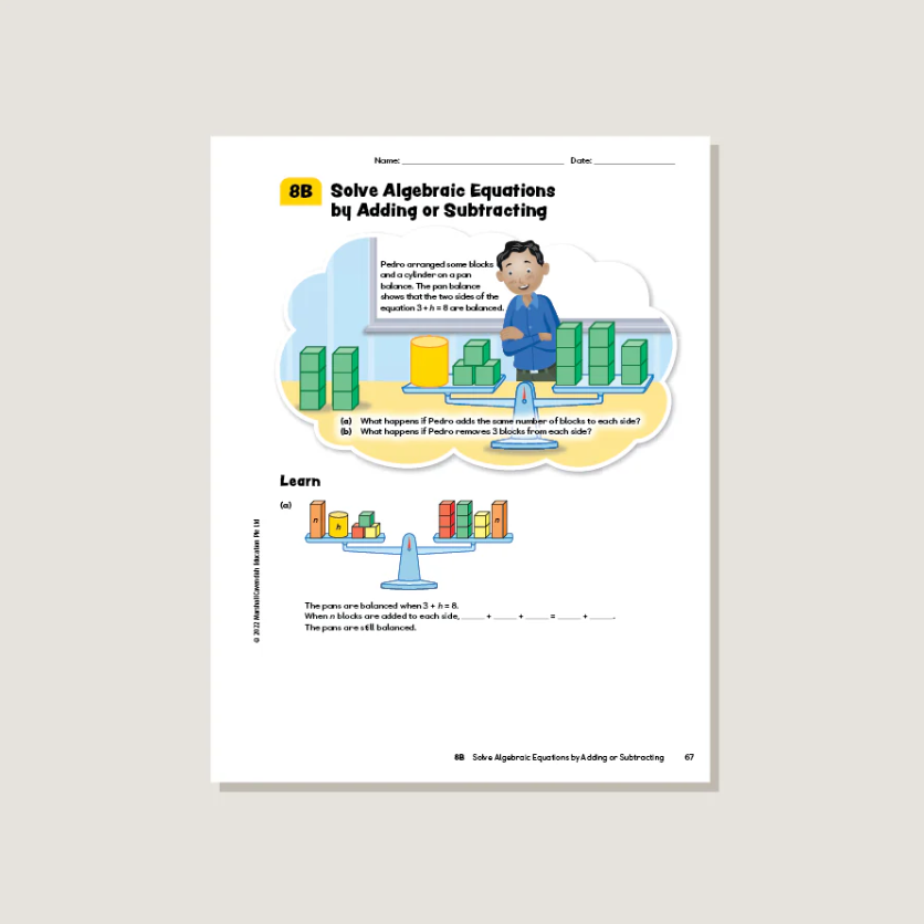 Primary Mathematics Student Book 6B (2022 Edition) Workbook