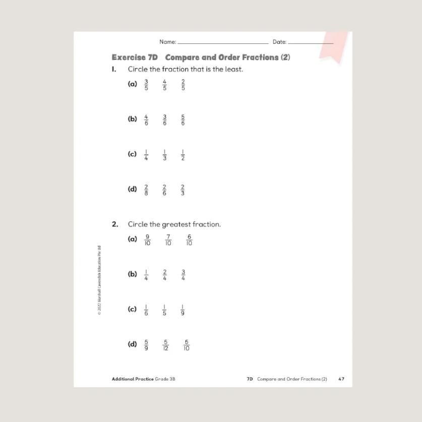 Primary Mathematics Additional Practice 3B (2022 Edition) Workbook