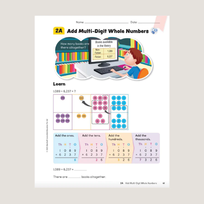 Primary Mathematics Student Book 4A (2022 Edition)