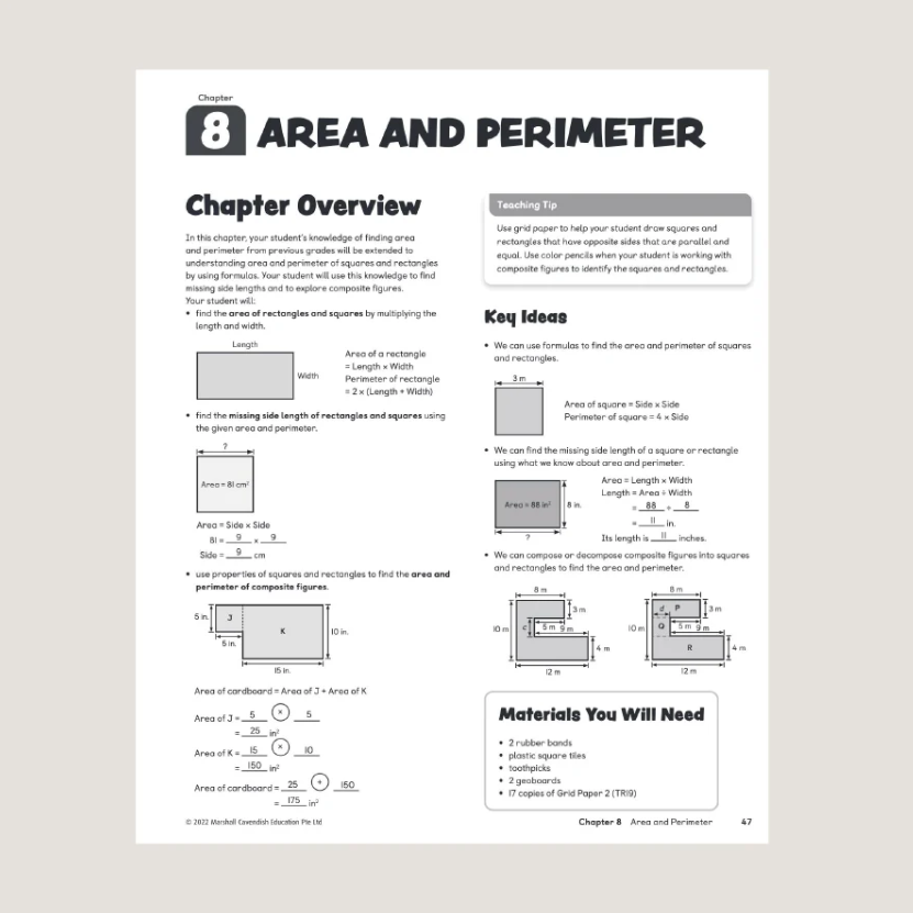 Primary Mathematics Home Instructors Guide 4B (2022 Edition)