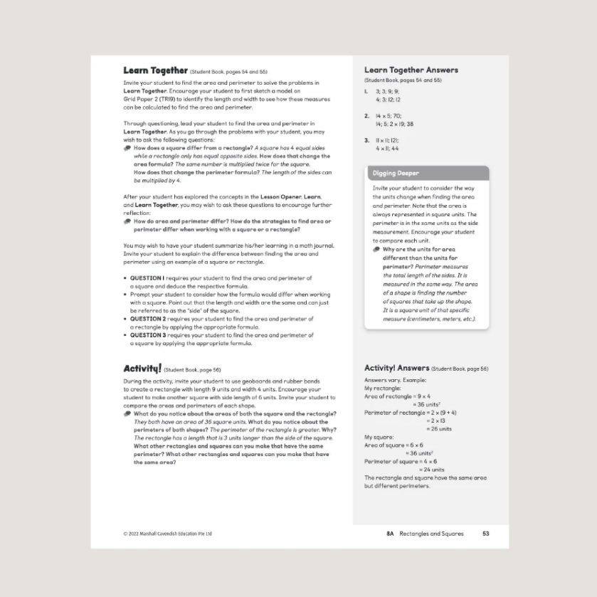 Primary Mathematics Home Instructors Guide 4B (2022 Edition)