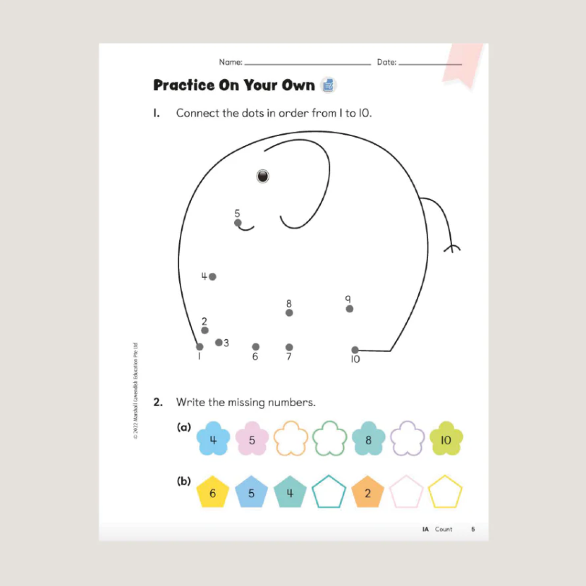 Primary Mathematics Student Book 1A (2022 Edition)