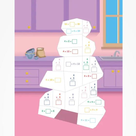 Learn by Sticker: Multiplication