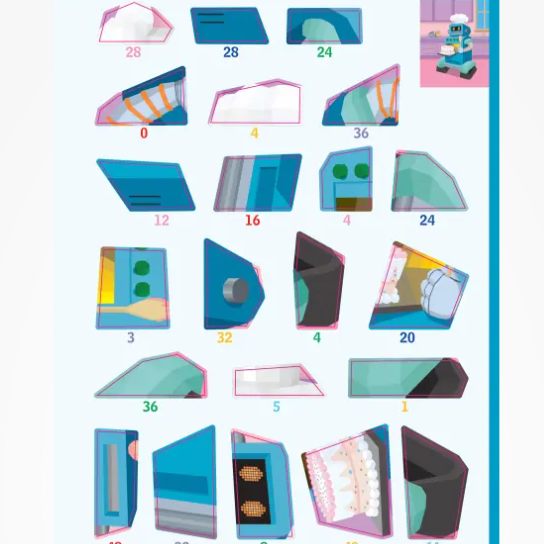 Learn by Sticker: Multiplication