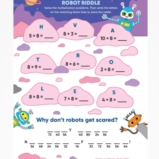 Learn by Sticker: Multiplication