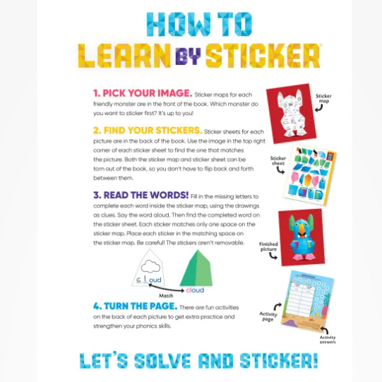 Learn by Sticker: Beginning Phonics