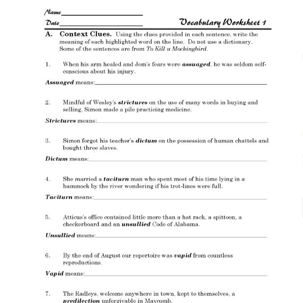 To Kill a Mockingbird Discovery Guide