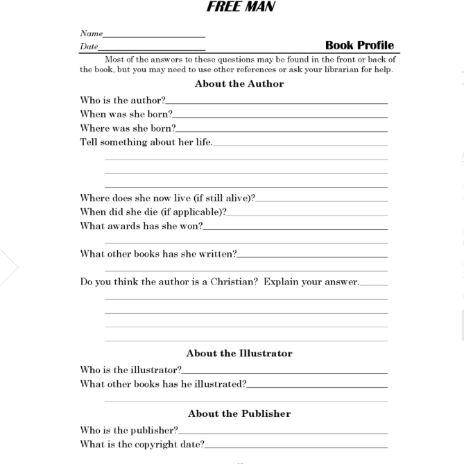 Amos Fortune Free Man Discovery Guide