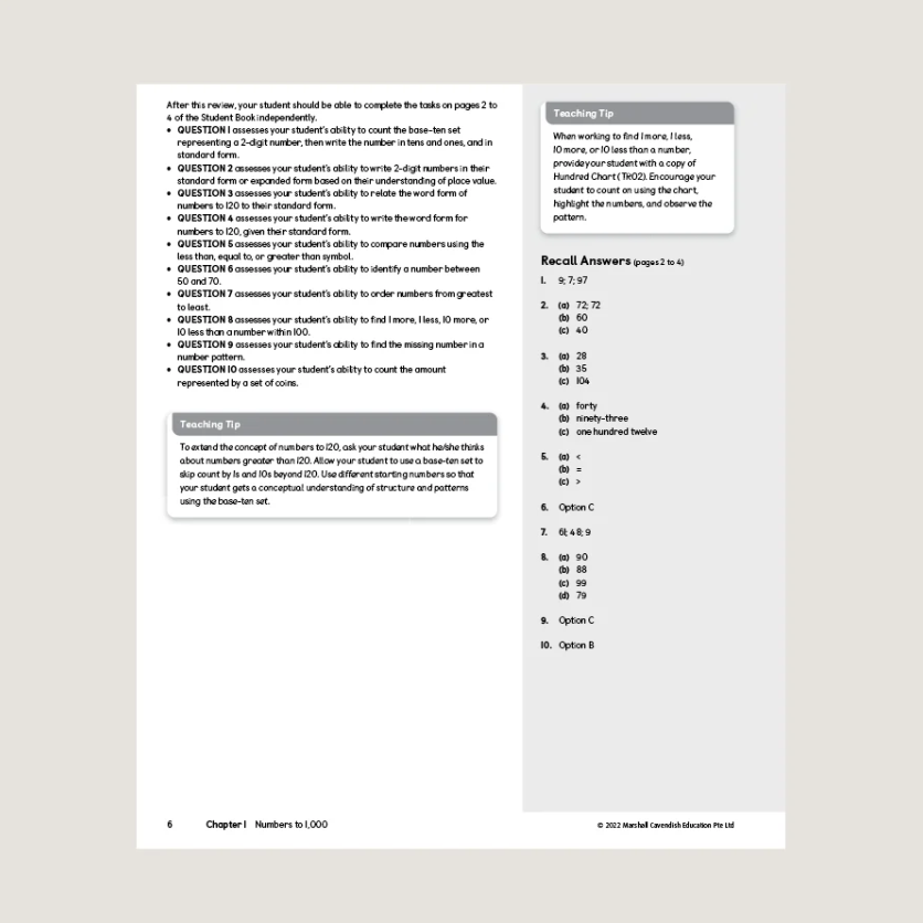 Primary Mathematics Home Instructor’s Guide 2A (2022 Edition)
