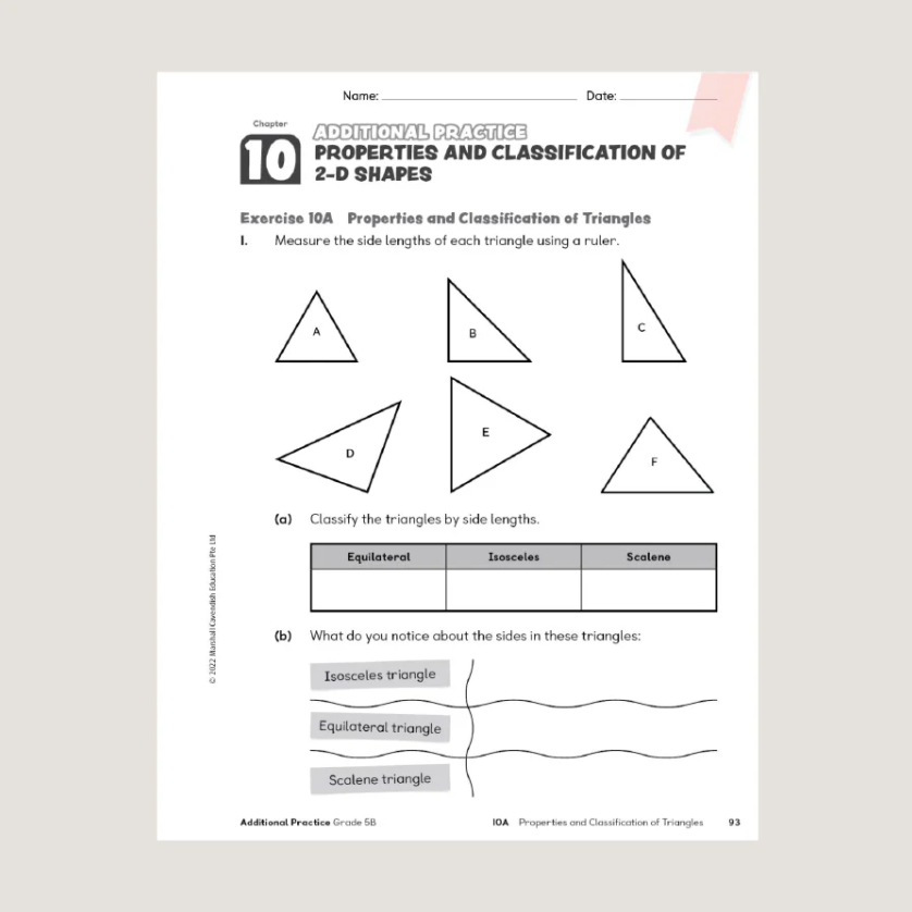 Primary Mathematics Additional Practice 5B (2022 Edition) Workbook