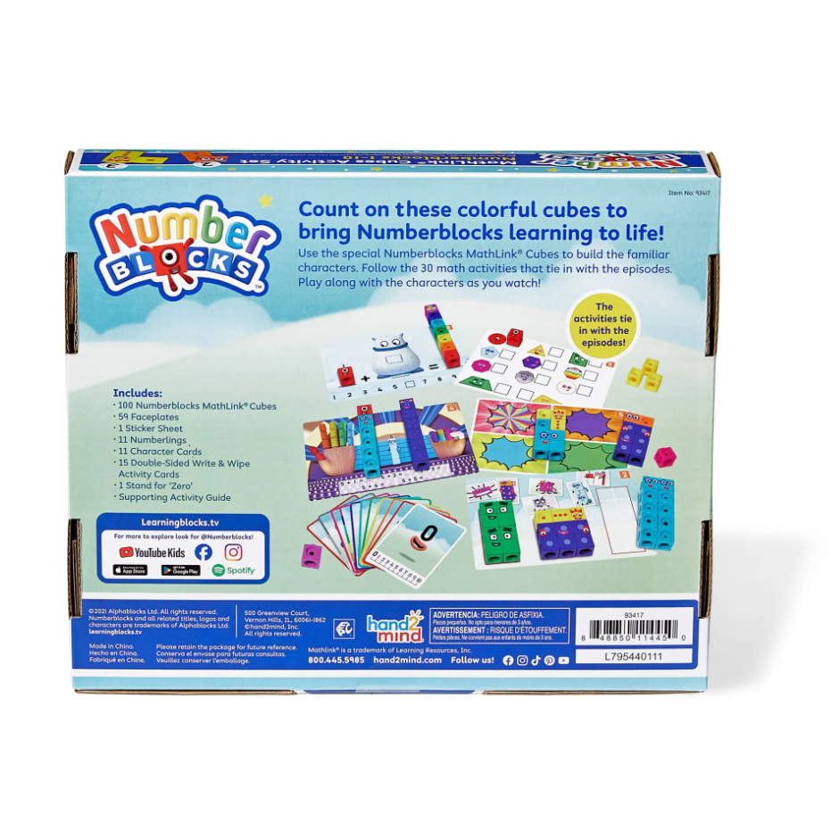 MathLink Cubes Number blocks 1-10 Activity Set