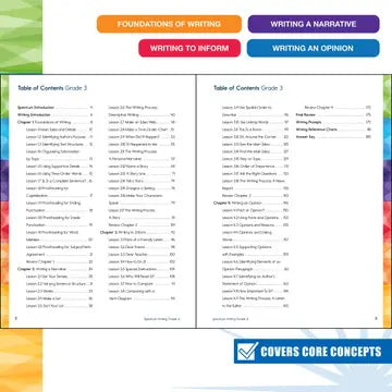 Spectrum: Writing Workbook, Grade 3