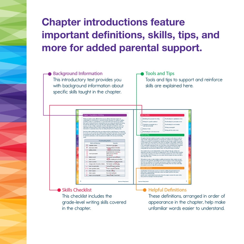 Spectrum: Writing Workbook, Grade 6