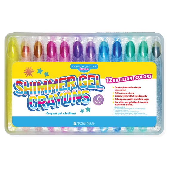 Studio Series Junior Shimmer Gel Crayons (set of 12)