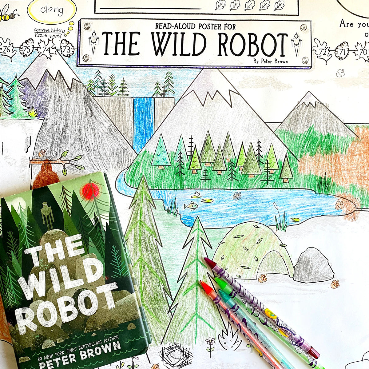 Ruby Reads: The Wild Robot Read Aloud Poster
