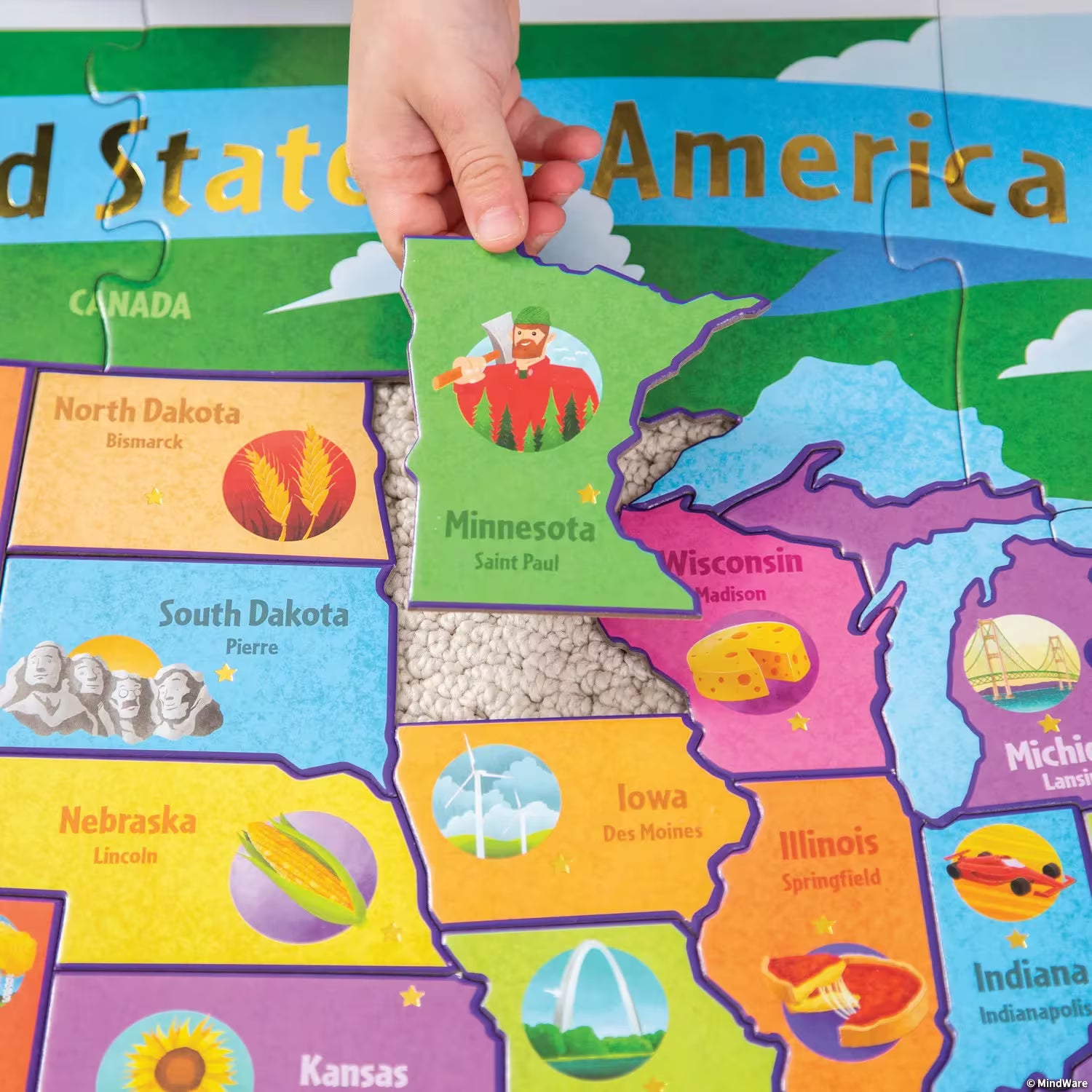 United States of America USA Floor Puzzle