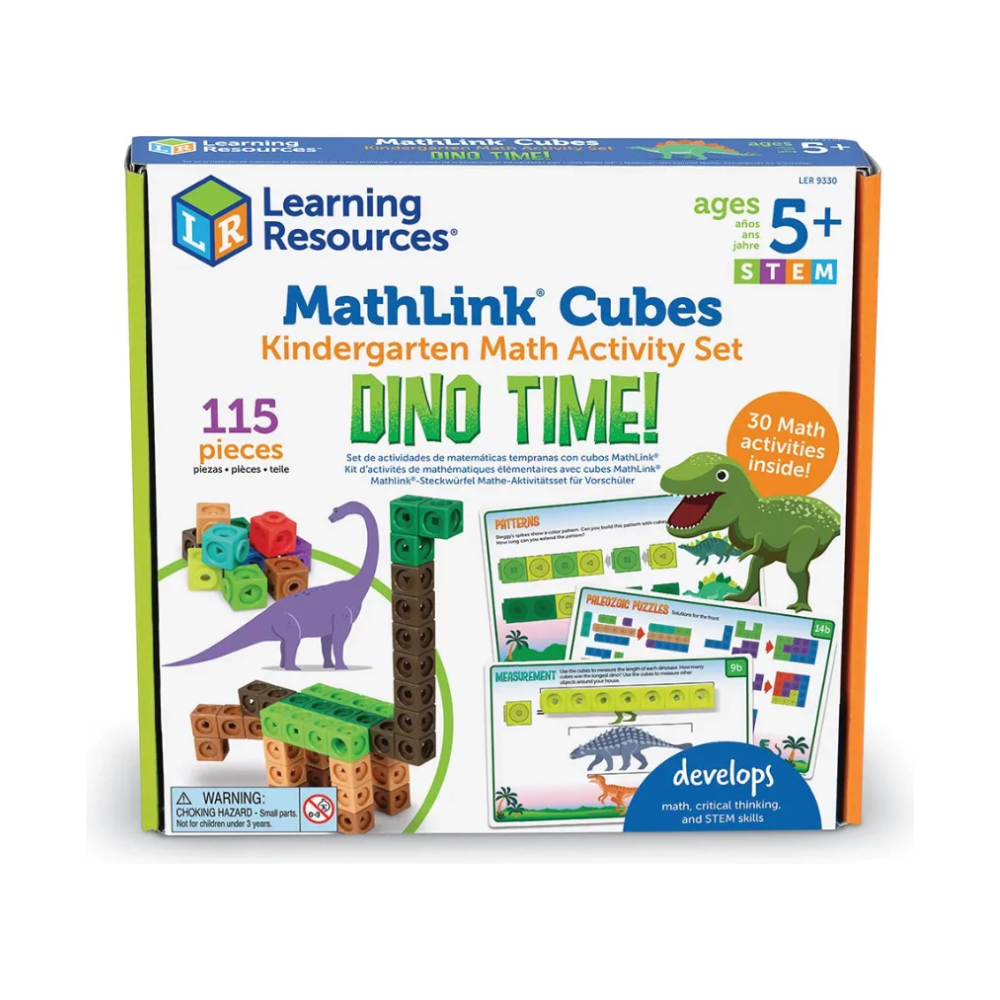 Dino Time Mathlink Cubes Activity Set