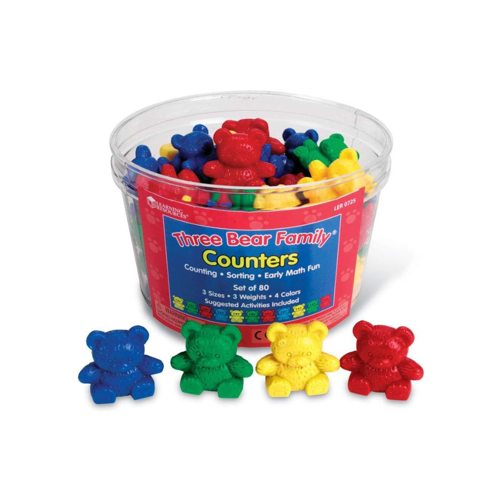 Three Bear Family Counters (80 PCS)