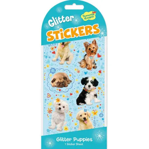 GLITTER: PUPPIES STICKERS