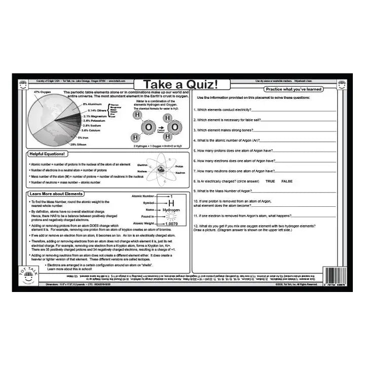 Periodic Table Placemat