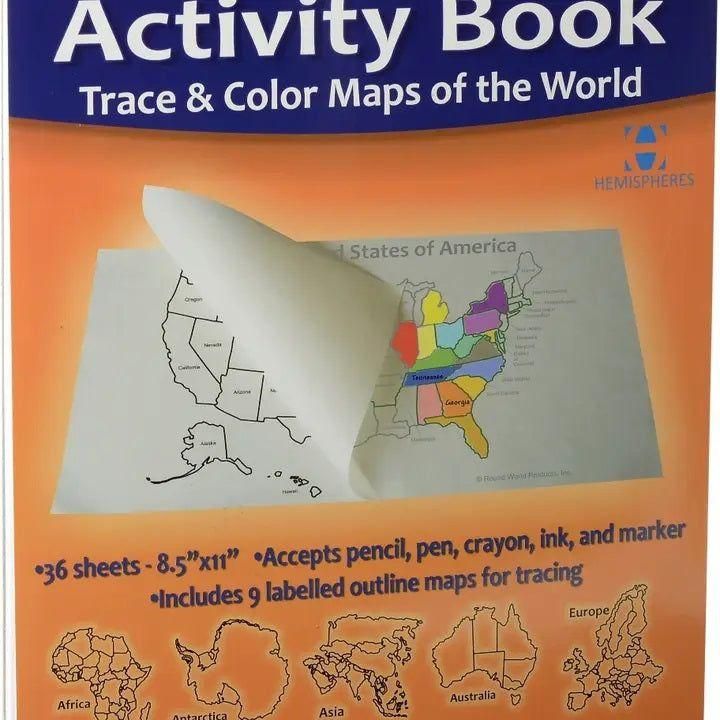 World/USA Tracing Activity Book