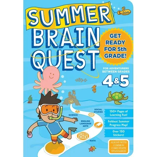 Brain Quest Summer Workbook 4 & 5