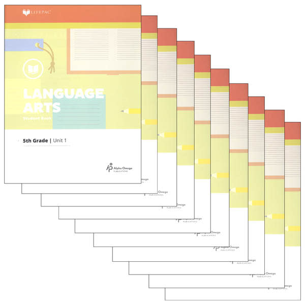 LIFEPAC Language Arts Box Set 5th Grade