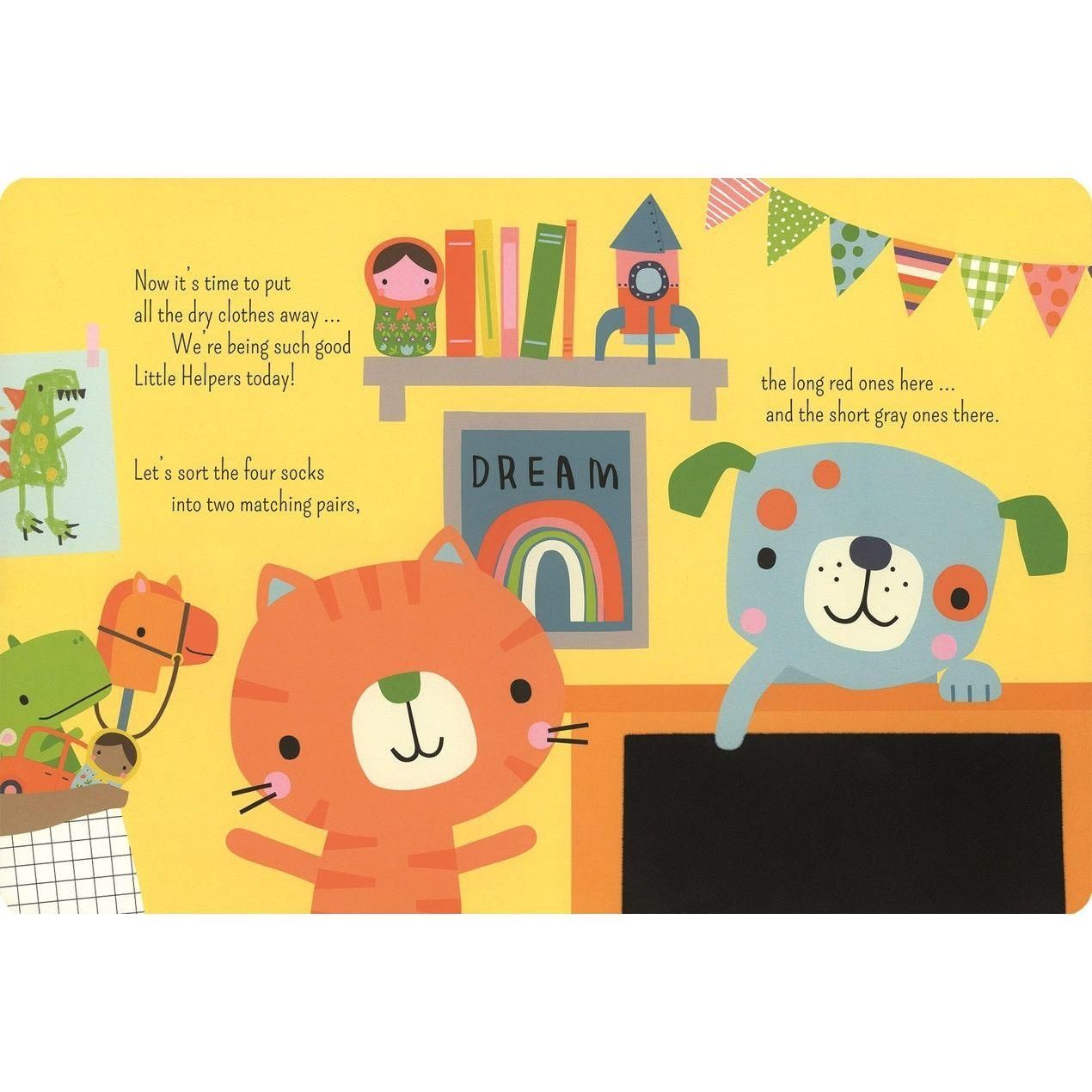 Little Helpers: Laundry Day Sort & Play! Hardback Book