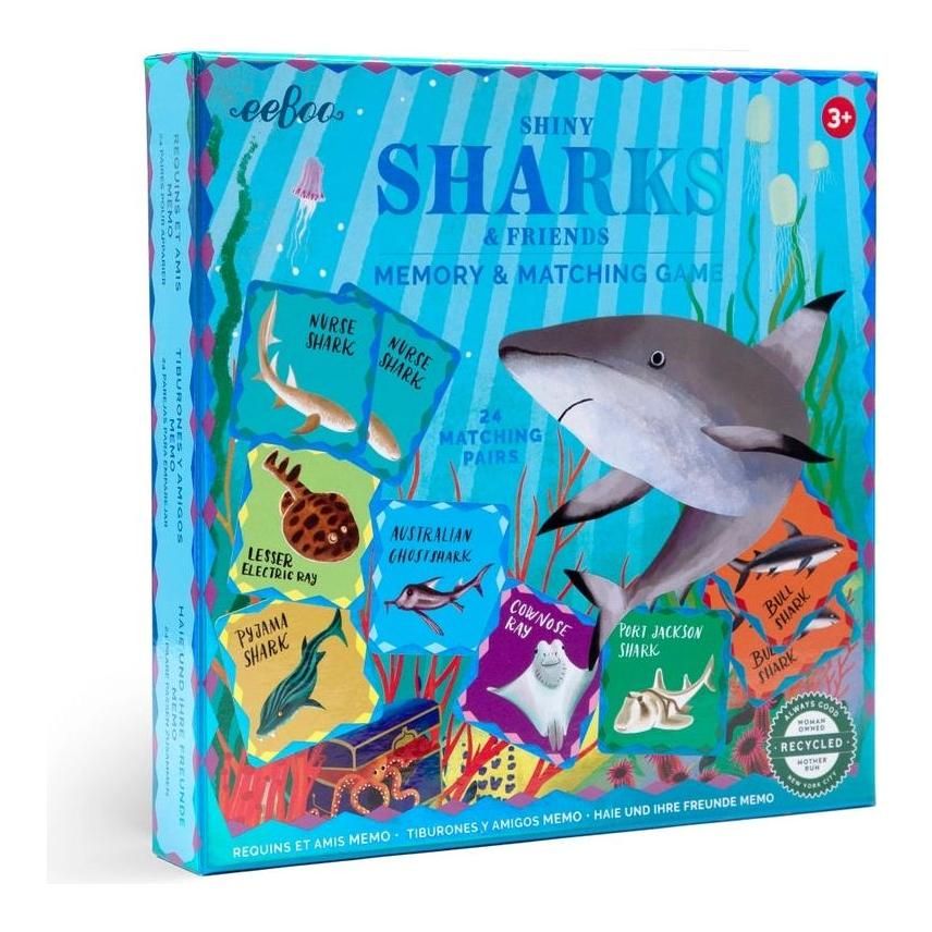 Sharks & Friends Shiny Memory Matching Game